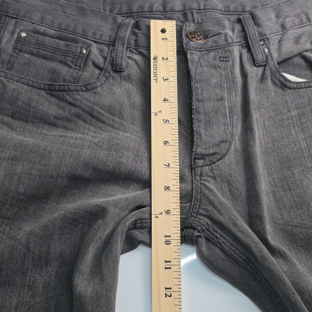 Lee Cooper Jeans Mens 34x32 Gray Straight Leg Button Fly Faded Denim Pants - Picture 4 of 12
